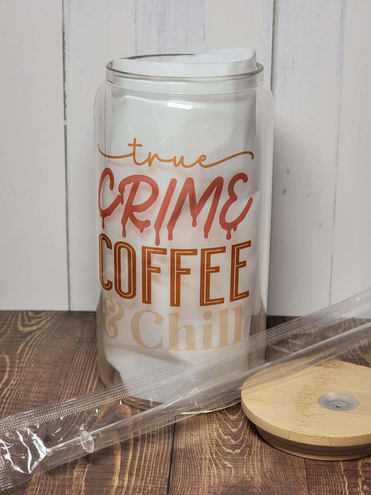 True Crime Coffee Glass